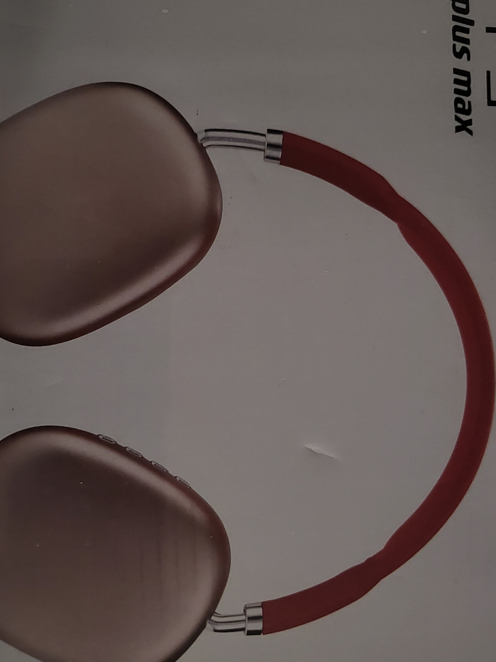 Wireless Over-Ear Headphones - Red and Rose Gold